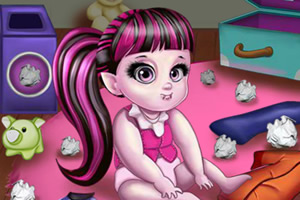 怪物高校女孩照顾宝宝