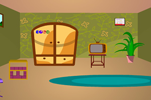 漂亮彩色房间逃脱