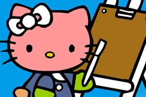 凯蒂猫全家福填色