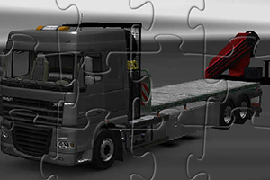 平板大卡车拼图