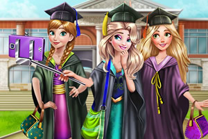 公主毕业自拍照