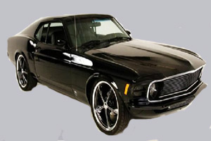 黑色肌肉车拼图