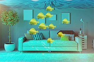 被淹没的大厦逃脱