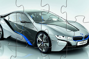 宝马i8汽车拼图