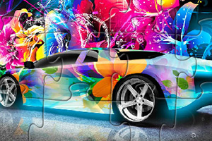 多彩兰博基尼拼图