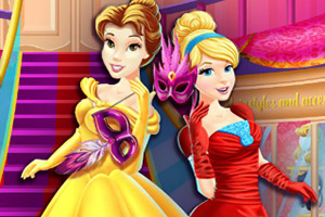 迪士尼公主参加舞会