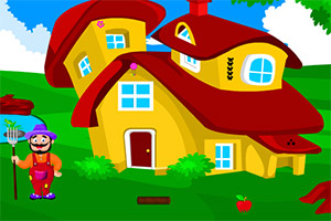 被困的公鸡逃脱