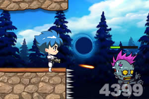 深蓝少年勇闯僵尸岛无敌版