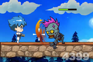 深蓝少年勇闯僵尸岛无敌版