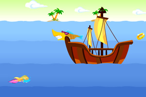 美人鱼海上漂流