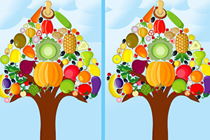 蔬菜树上找不同