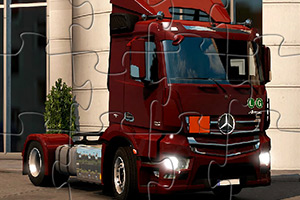 奔驰大卡车拼图