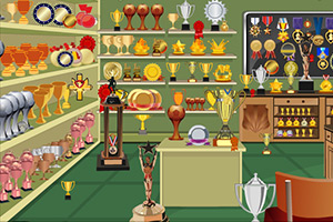 奖杯收藏室找物品