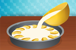 制作奶油桃芯派