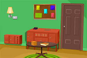 上锁的绿色小屋逃脱