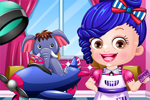 可爱宝贝发型师装扮