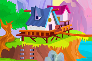 被困的小牛逃脱