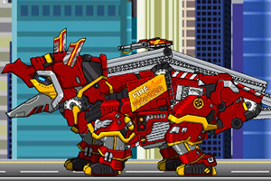 组装机械火焰三角龙