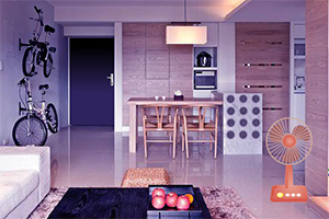 光亮的现代小屋逃脱