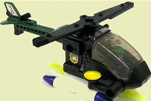 乐高直升机拼图