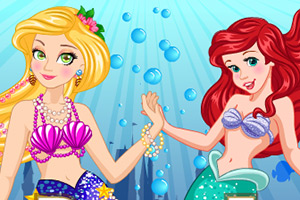 长发公主的人鱼装