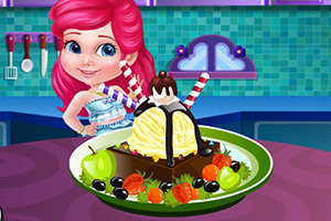 公主制作冰淇淋