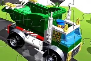 乐高大卡车拼图