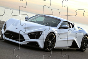 白色兰博基尼拼图