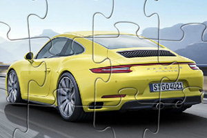 黄色保时捷超跑拼图