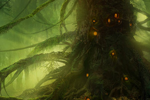 黑色幻想森林找星星