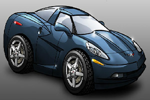 克尔维特C6拼图