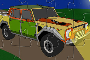 SUV卡通汽车拼图