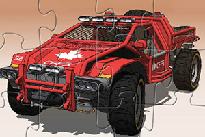 四驱越野车拼图