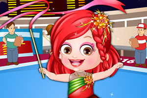 可爱宝贝当体操运动员