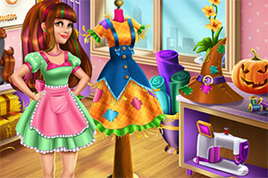 万圣节的稻草人