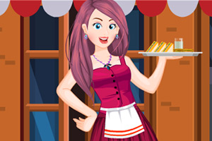 美丽的女服务员