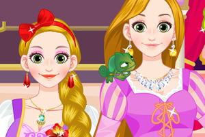 长发公主时尚装扮