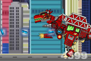 组装机械变形消防车