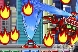 组装机械变形消防车