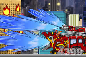 组装机械变形消防车