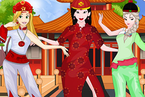 中国民间舞蹈装扮