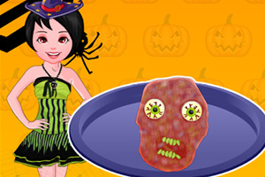 万圣节肉饼烹饪