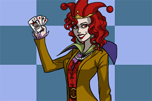 打扮漫画中的女孩