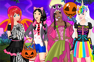 公主们的万圣节装扮