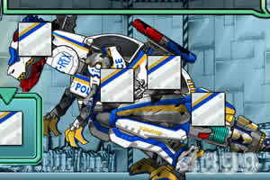 修理机械变形警车