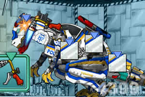 修理机械变形警车