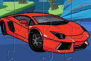 红色限量兰博基尼拼图