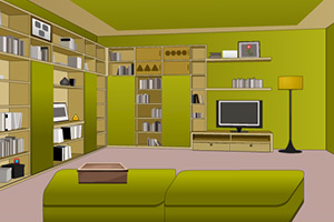 逃离绿色调房间