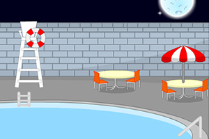 逃离危险的泳池