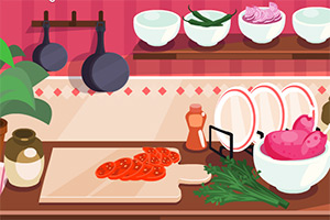 妈妈的鸡肉炒饭